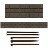 Obrzeże ogrodowe palisada Bricks 15 cm brązowy