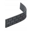 Obrzeże ogrodowe palisada Bricks 15 cm szary