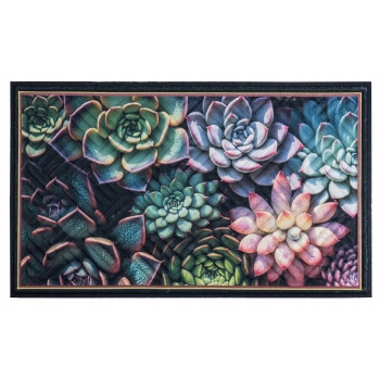 Wycieraczka gumowa Lima 45x75 cm Lotus Succulents