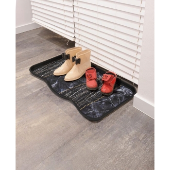 Ociekacz na buty Marble Black 38 x 75 cm