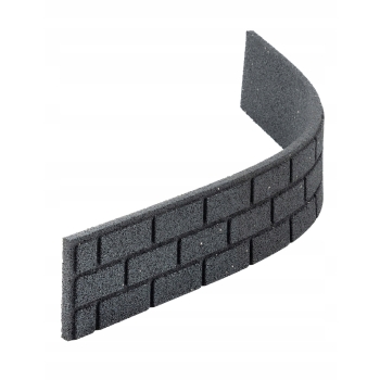 Obrzeże ogrodowe palisada Bricks 15 cm szary